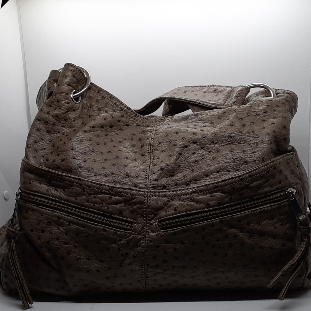 BUENO brown leather handbag